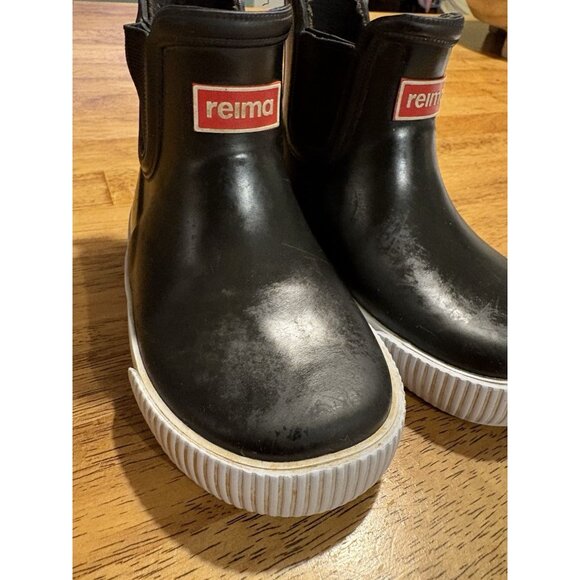 REIMA Ankle Waterproof Low Cut Rain Boot Black Toddler Size 6 - Picture 4 of 7